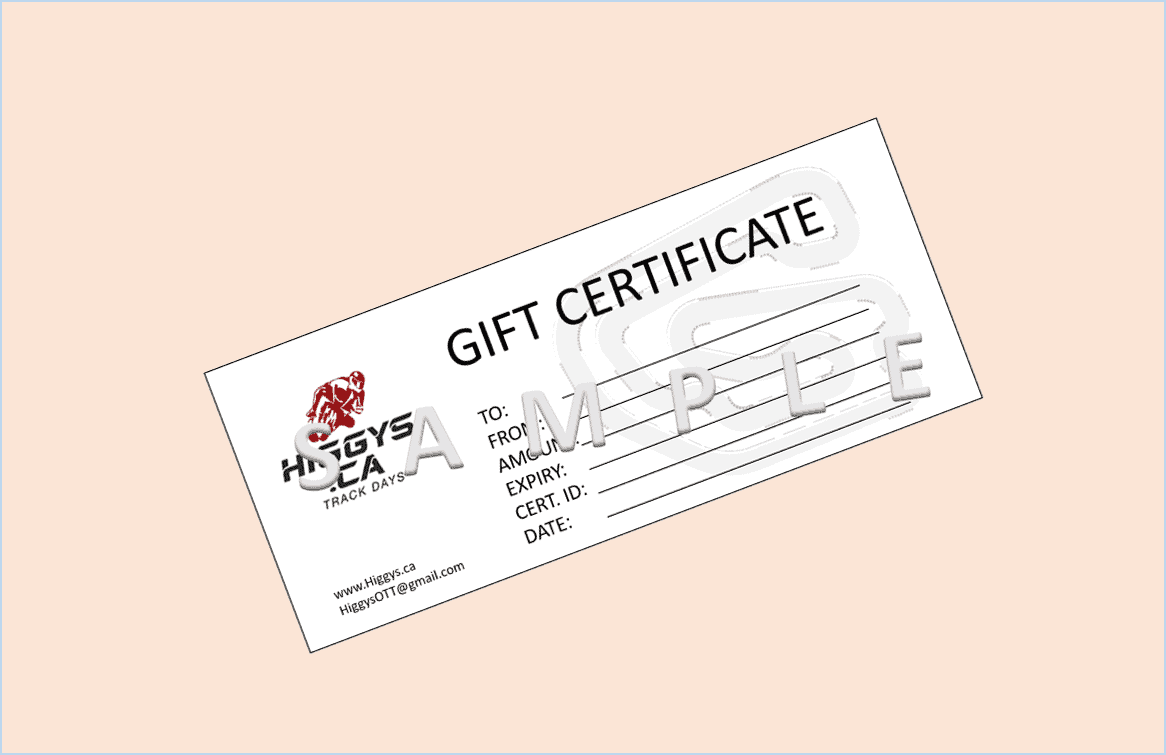 Gift Certificate image 0